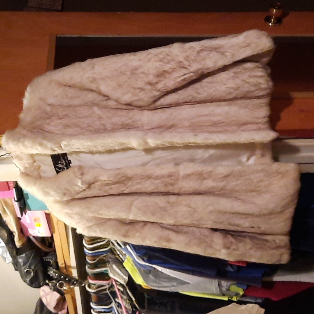 Nikki vintage rabbit fur coat